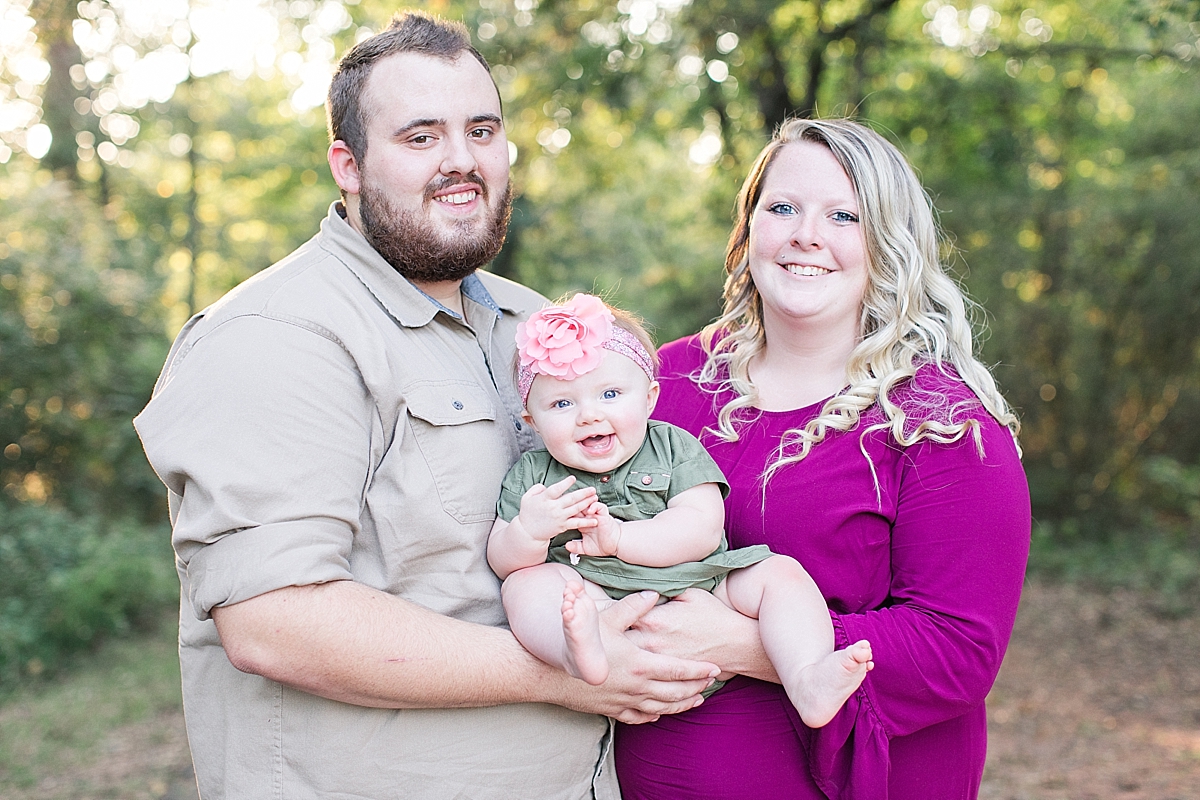 Parents and baby family session at Heritage Park