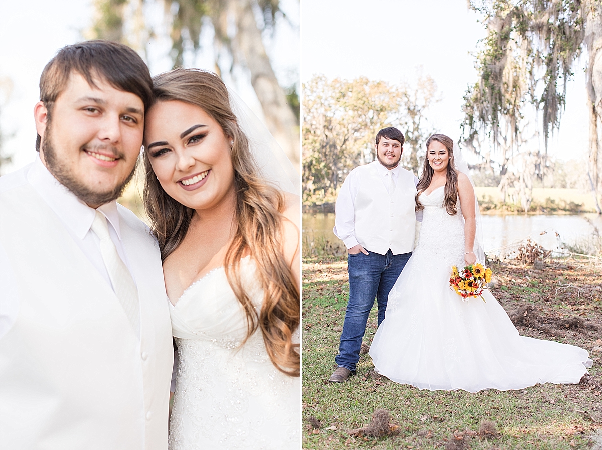 Fall Wedding at cabin in Jennings Florida