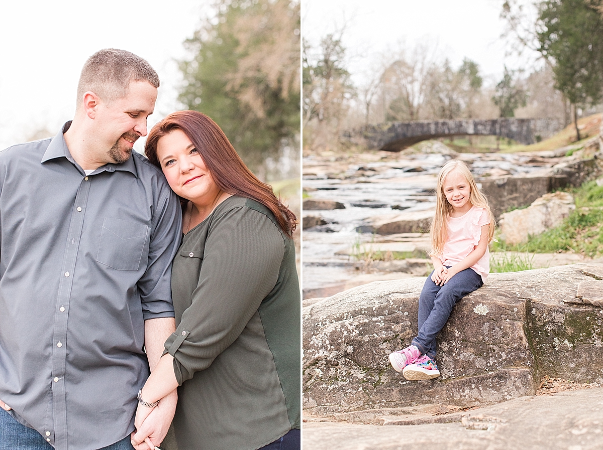 Family near spring at Indian Springs State Park session